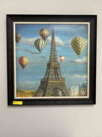 Artwork- Paris Balloon Festival  By Dan Hui Nai 32" x 32"