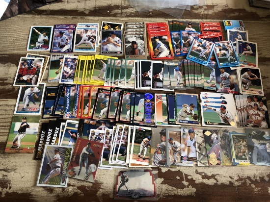 Greg Maddux 129 Card Lot w/Inserts