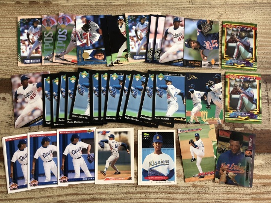 Pedro Martinez 35 Card Lot w/Rookies
