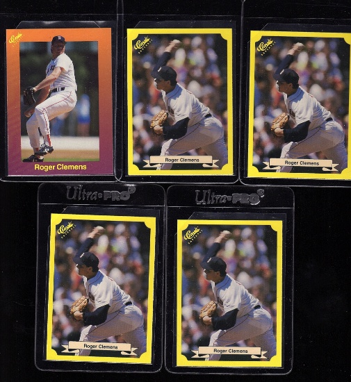 Roger Clemens 5 Card Classic Lot
