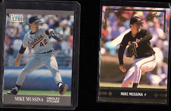Mike Mussina 2 Card Rookie Lot