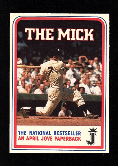 Mickey Mantle B. Dalton "The Mick" Book Promo Card