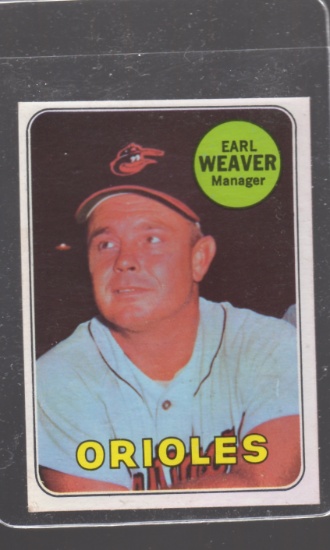 Earl Weaver 1969 Topps Rookie 517