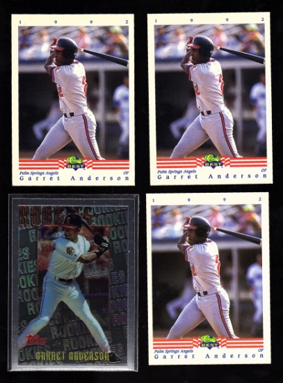 Garret Anderson 4 Card Lot