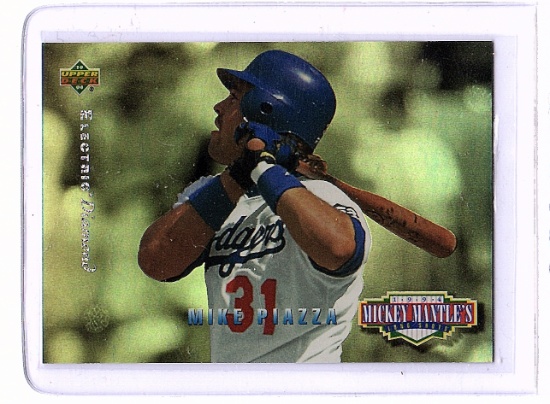 Mike Piazza 1994 UD Mantle's Long Shot Insert Elec. Diamond #MM15