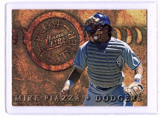 Mike Piazza 1996 Fleer Prime Leather Insert #10