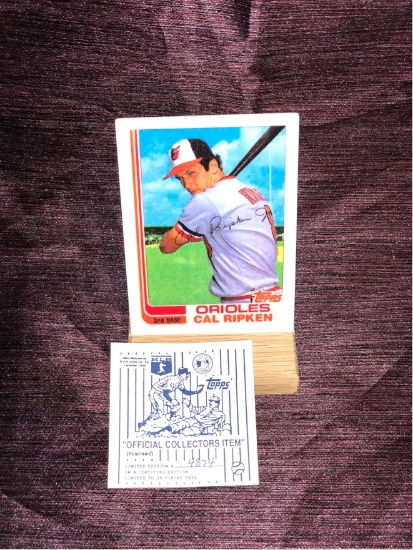 Cal Ripken 1982 Topps Traded Ceramic Card #4874