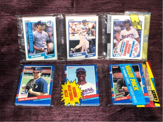 Juan Gonzalez RC (On Top) 1990 Fleer Rack Pack + 1991 Donruss