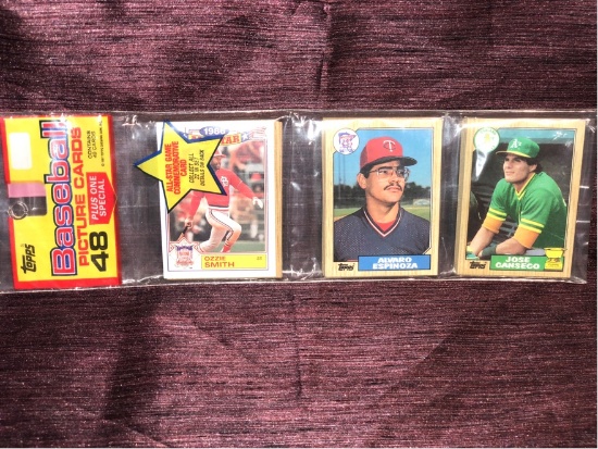 Jose Conseco RC (On Top) 1987 Topps Rack Pack
