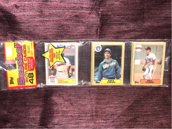 Will Clark RC (On Top) 1987 Topps Rack Pack