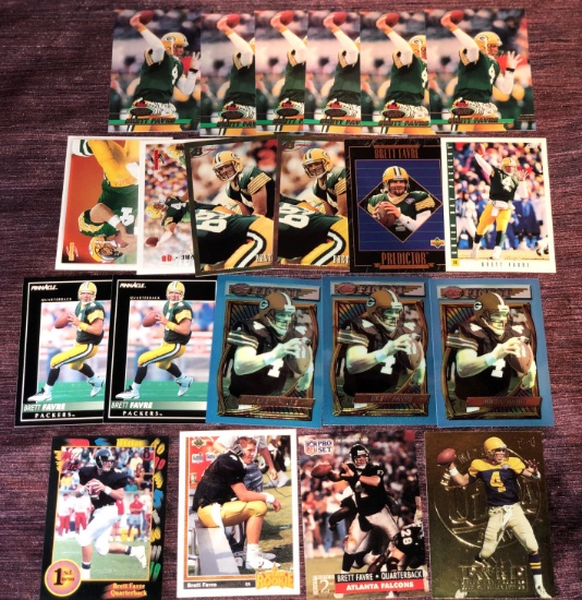 Brett Favre Card Lot w/ RC's