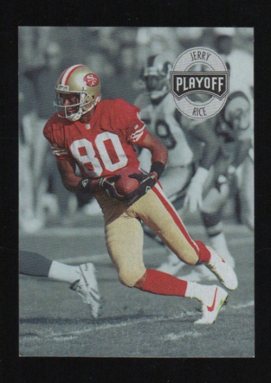 Jerry Rice 1993 Playoff Super Bowl Promo Card