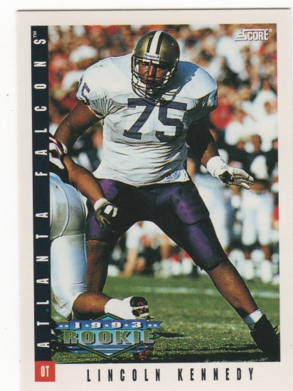 1993 Score Lincoln Kennedy Score Rookie