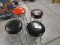 FOUR (4) HARLEY DAVIDSON BAR STOOLS.