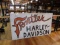 4' x 6' WOODEN FRONTIER HARLEY DAVIDSON SIGN. 