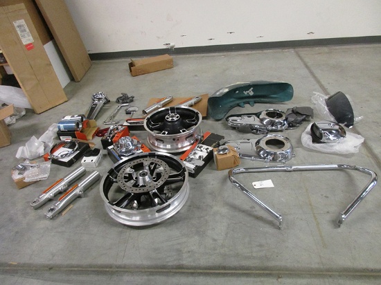 NOS MAG WHEELS, NEW SCREAMING EAGLE ITEMS, FORK LEGS, ETC.