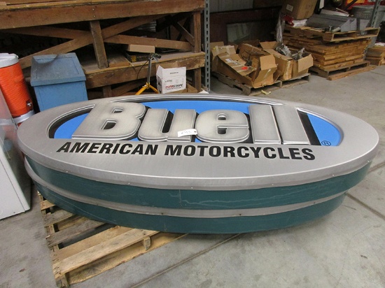 BUELL DEALER SIGN (ONE SIDED ILLUMINATED)