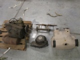 SNOWMOBILE MOTOR, GAS TANK AND RELATED ITEMS