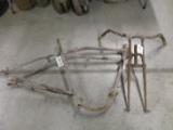 EARLY J MODEL FRAME, SEAT POST, REAR SECTION OF FRONT FORK AND HANDLEBARS.