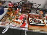 NOS PARTS IN ORIGINAL PACKAGING, SPARK PLUGS, SPRAY PAINT CANS, DECORATIVE