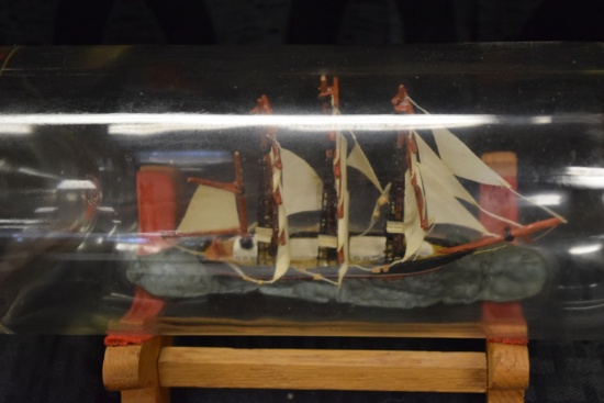 Handmade Ship in a Bottle