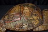 Turtle Mural Wooden Carving