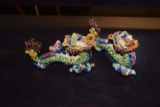 2 Cochin Ceramic Chinese Dragons
