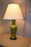 Green and Gold Asian Lamp