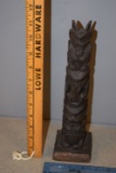 Wood Totem Hand Carved in New Zealand