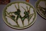 2 Handmade Asian Plates