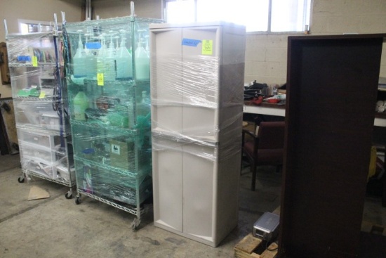 6ft Plastic Storage Cabinet