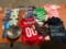 Dog Clothes with car magnets, food dish, toothbrush, and chew toys