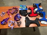 Dog harnesses in varying sizes