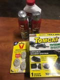 Ortho home defense spray and liquid, Victor pestchaser rodent repeller and tomcat rodent station