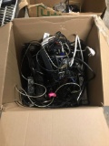 Chords, wires, surge protectors, telephones