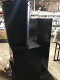 File cabinets and trash cans