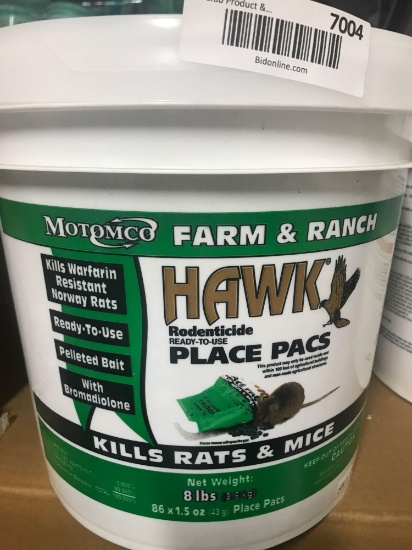 Hawk Rodenticide ready to use place pacs