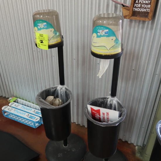 cart sanitizing dispensers