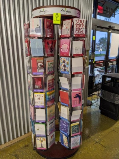 Card rack with cards