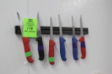 Magnetic Knife Holder W/ Knives