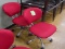 office chairs, red