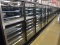 Hussmann reconditioned RLN freezer doors, 18 door run (5+5+5+3), w/ ele defrost, 2011, '08, '06, '04