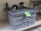 contents of 4' section: dishwashing trays w/ cart