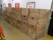group of wooden crates