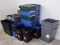 assorted waste & recycle receptacles