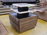 3-tier 4-sided merchandiser