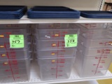 Cambro plastic containers w/ lids