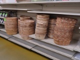 contents of 8' section: baskets