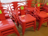 metal stackable cafe chairs