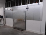 walk-in produce cooler w/ all coils & doors